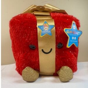 FAO Schwarz 2023 Glow Brights Plush Red Gift Box Sound Light Toy New w/Tags 7"